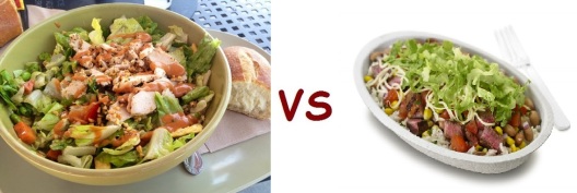 chipotle vs panera salad